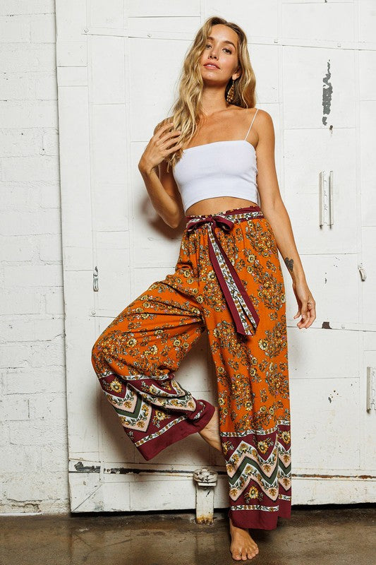 Boho patterned outlet pants