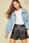 Dolman Denim Jacket-Plus