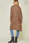 Mocha Duster Cardigan-Plus