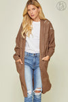 Mocha Duster Cardigan-Plus