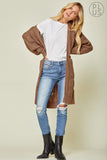 Mocha Duster Cardigan-Plus